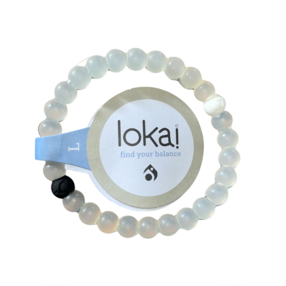 Lokai Opal-Look Beaded Bracelet with Black Balance Bead